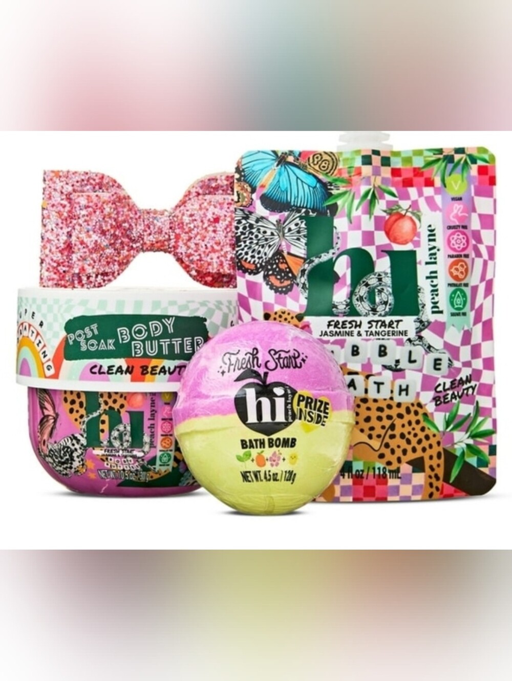 Hi Peach Layne Fresh 4 PC Bundle Gift Set